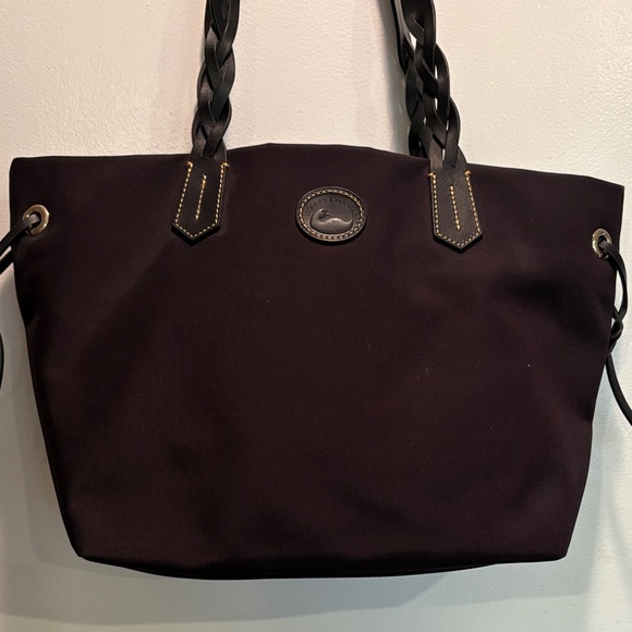 Dooney & Bourke Black Tote with Braided Handles never worn - Picture 3 of 8